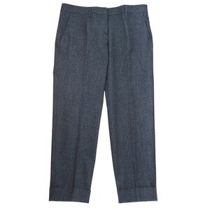 PRADA pinstripe wool cropped pants NWT IT 44 US 8